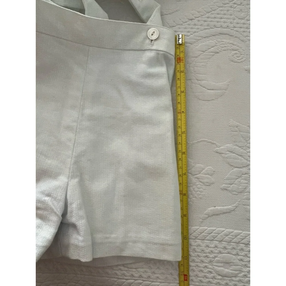 Vintage 1960's  Merry Mites 3T Set Jacket Blue Green Orange Strip Shorts Wedding